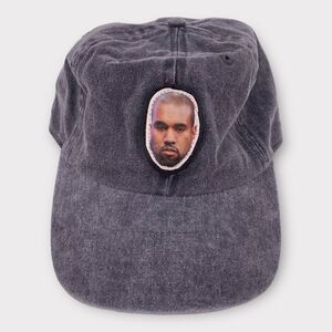 Aliens of Brooklyn Kanye Photo Baseball Cap Gray Denim